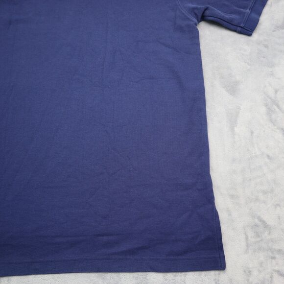 L L Bean Shirt Mens Medium Blue Polo Short Sleeve Collar Neck Tee - Picture 16 of 16